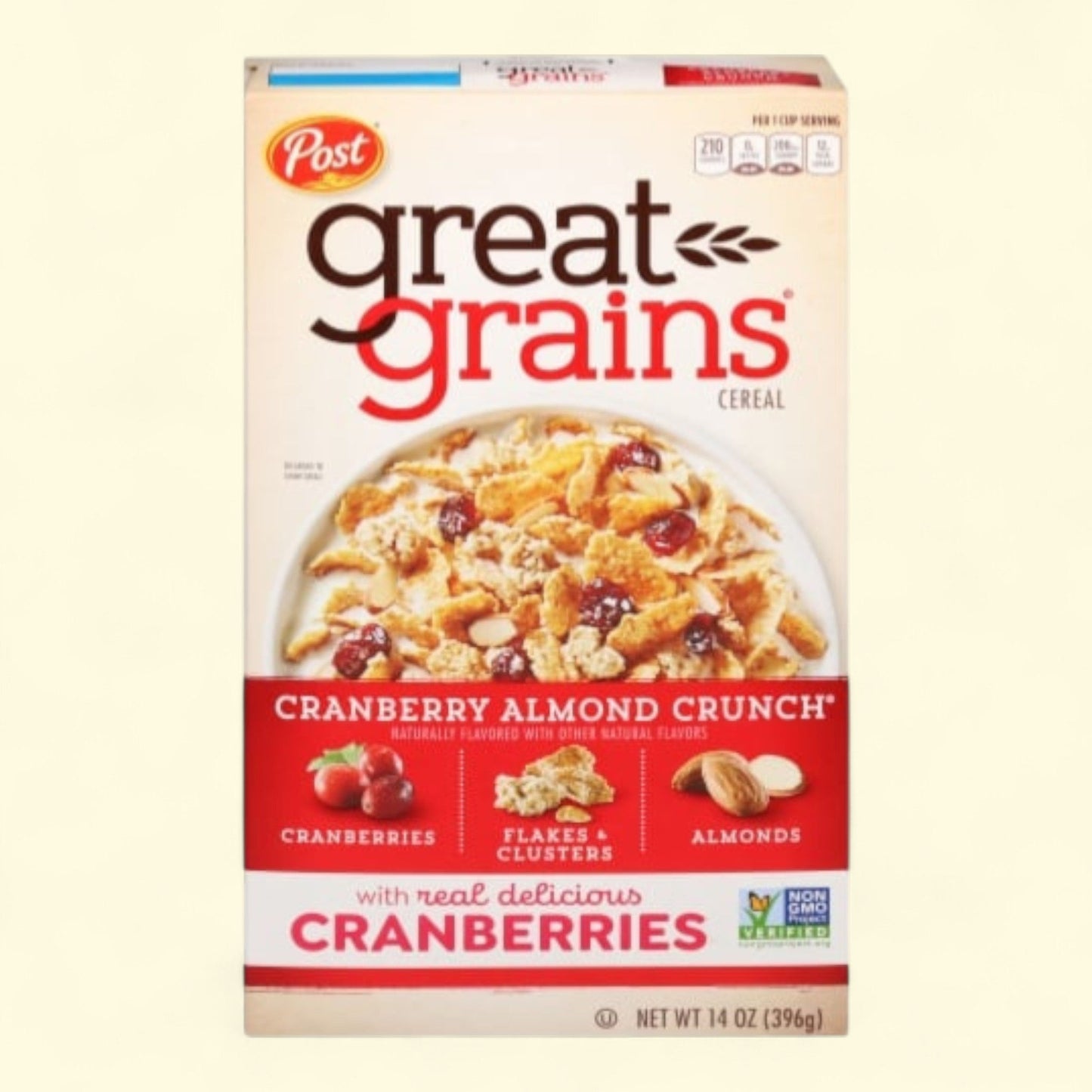 Great Grains Cranberry Almond Crunch Breakfast Cereal, 14 oz