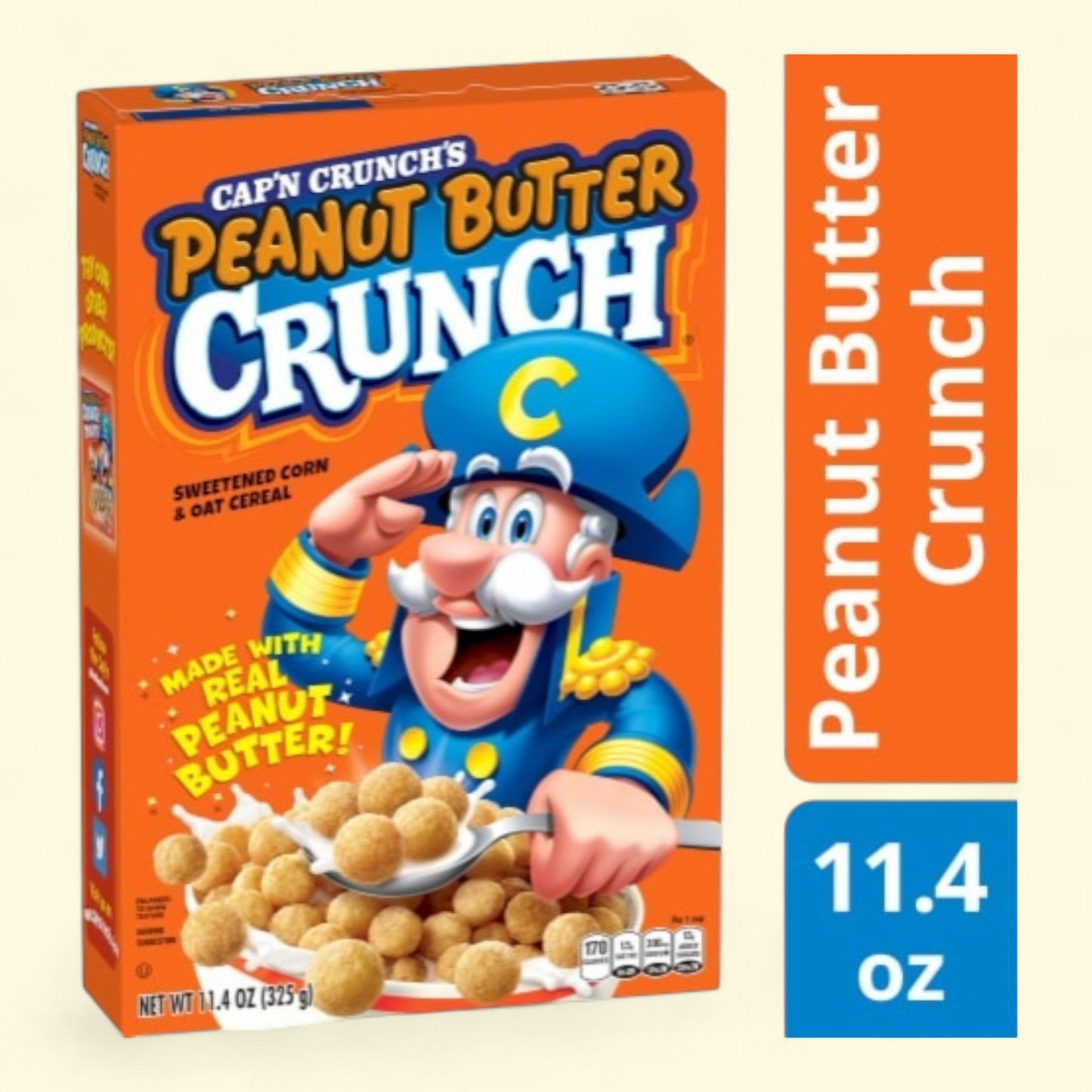 Cap'n Crunch's Peanut Butter Crunch Cereal, 12 oz