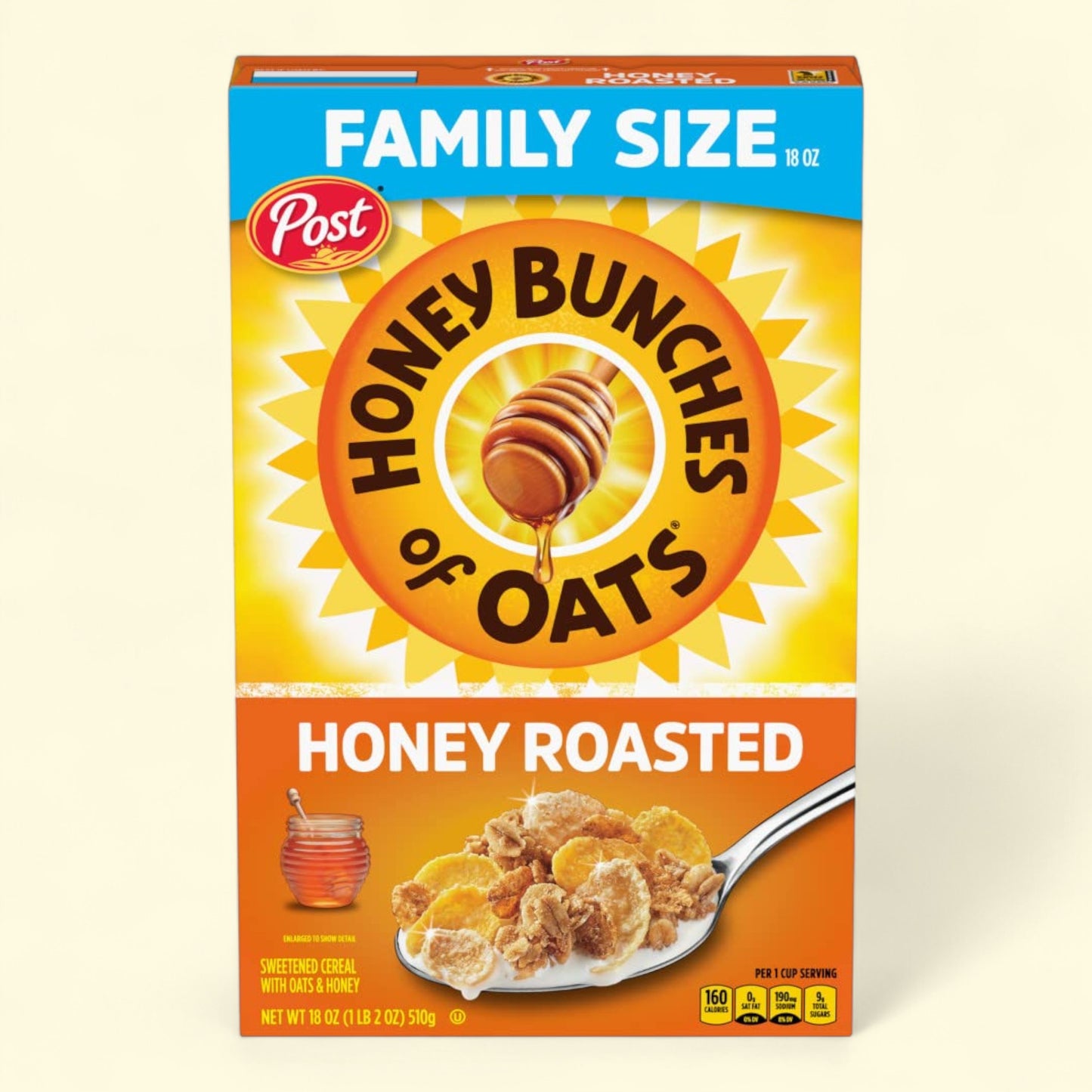 Honey Bunches of Oats Honey Roasted Cereal, 18 oz