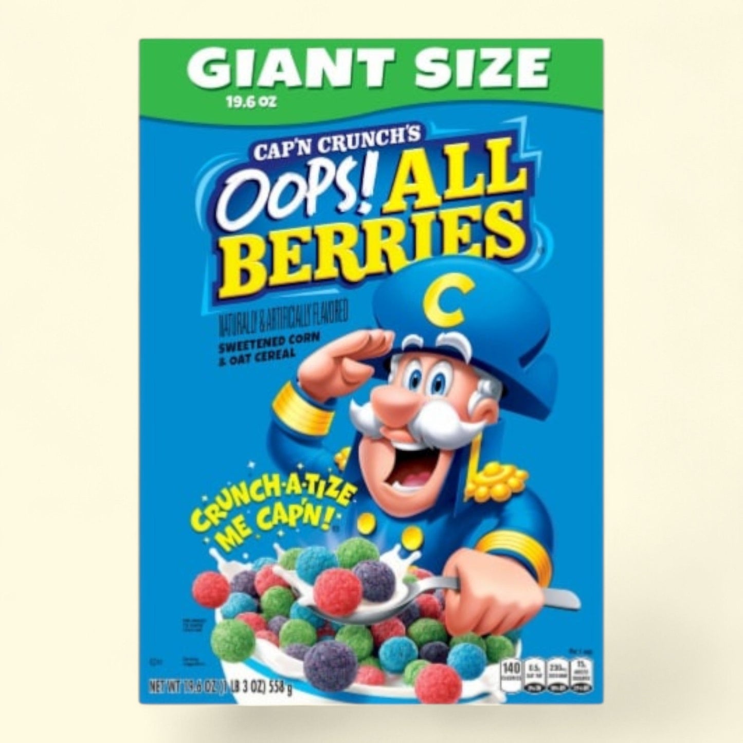 Cap'n Crunch's, Oops! All Berries, Giant Size, 19.6 oz