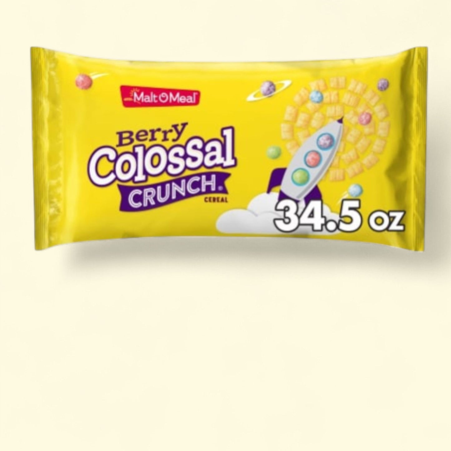 Malt-O-Meal Berry Colossal Crunch, Family Size, 34.5 oz