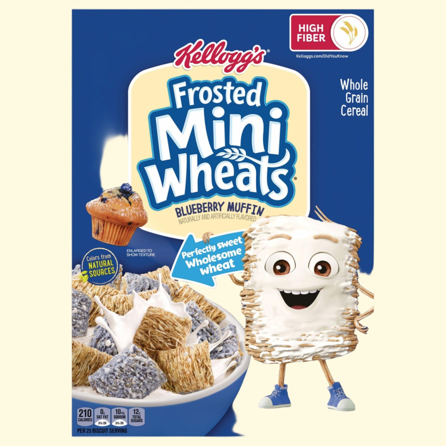 Kellogg's Frosted Mini-Wheats Blueberry Muffin Cereal, 13.3 oz