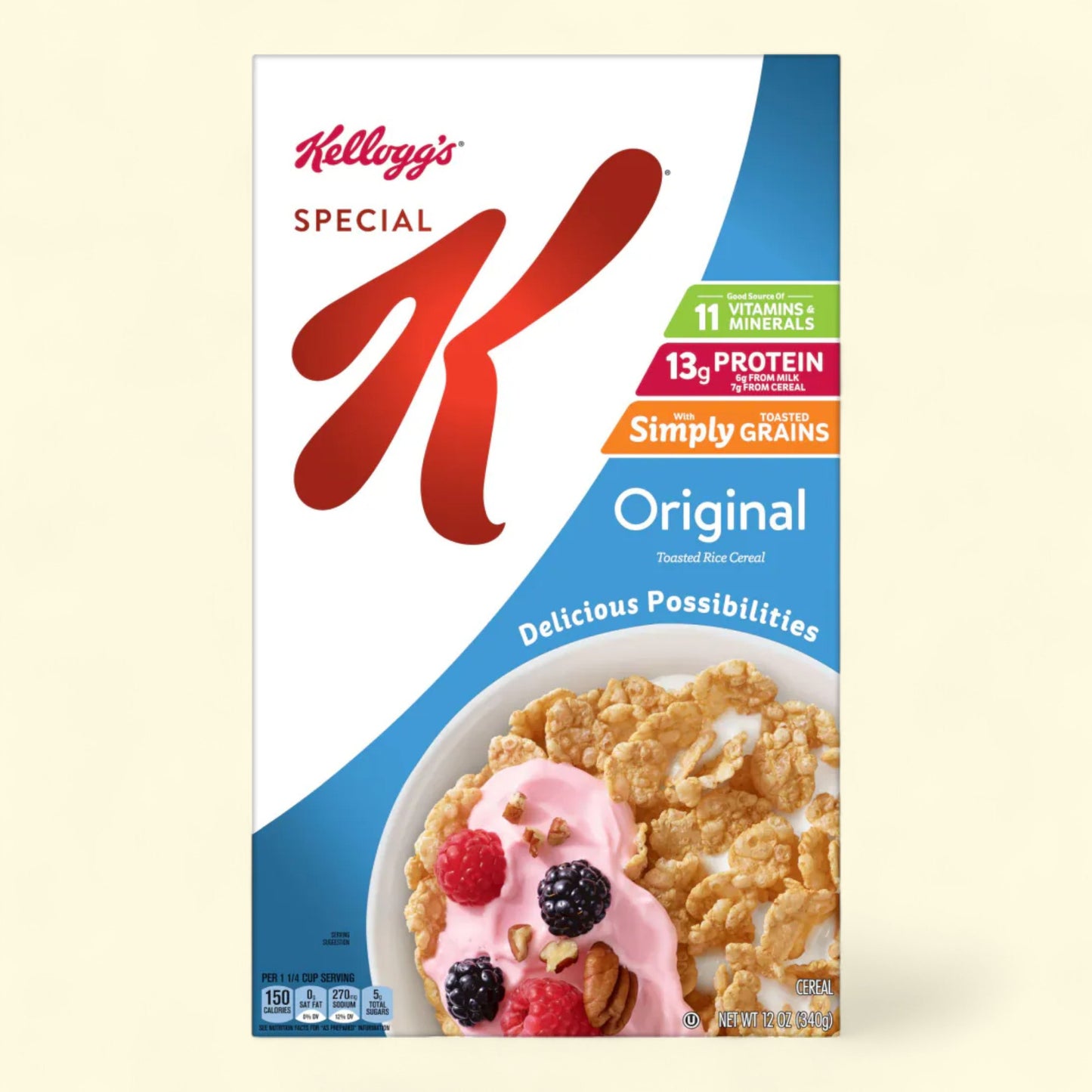 Kellogg's Special K Original, Large Size Cereal, 12 oz