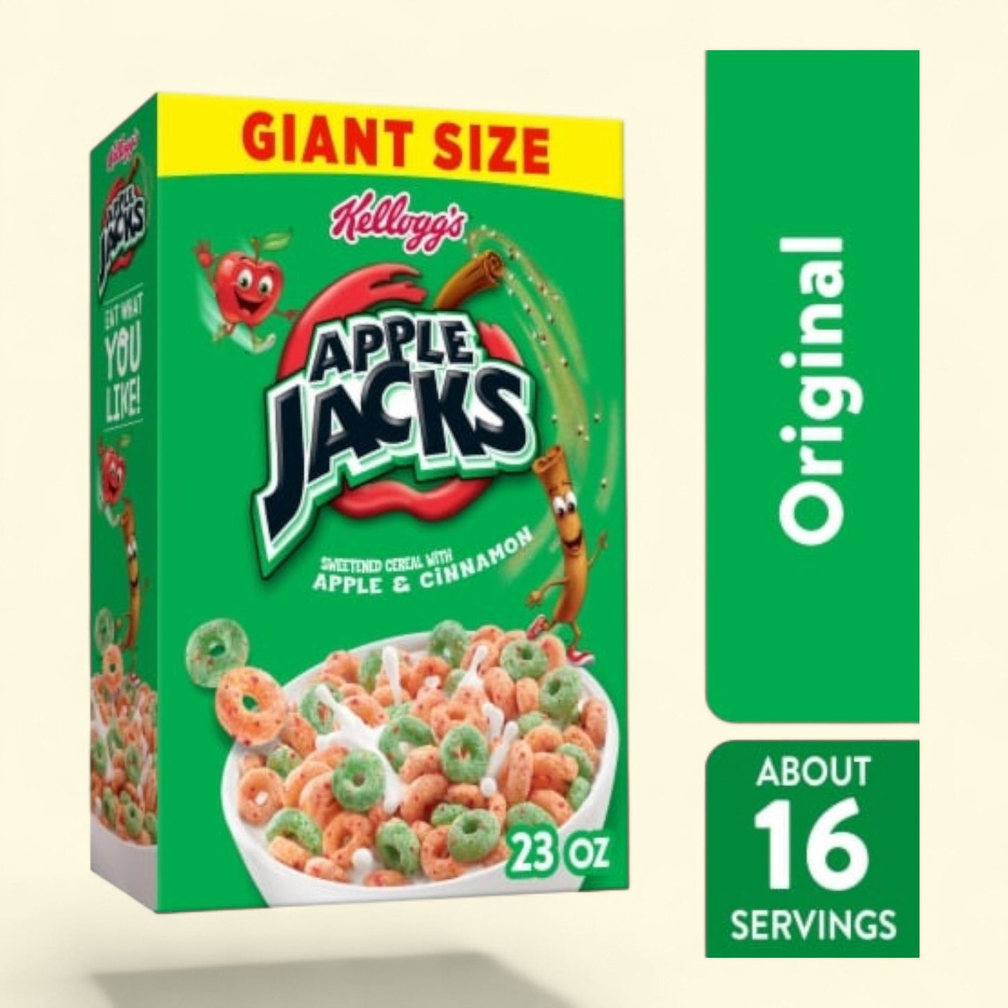 Kellogg's Apple Jacks, Giant Size Cereal, 23 oz