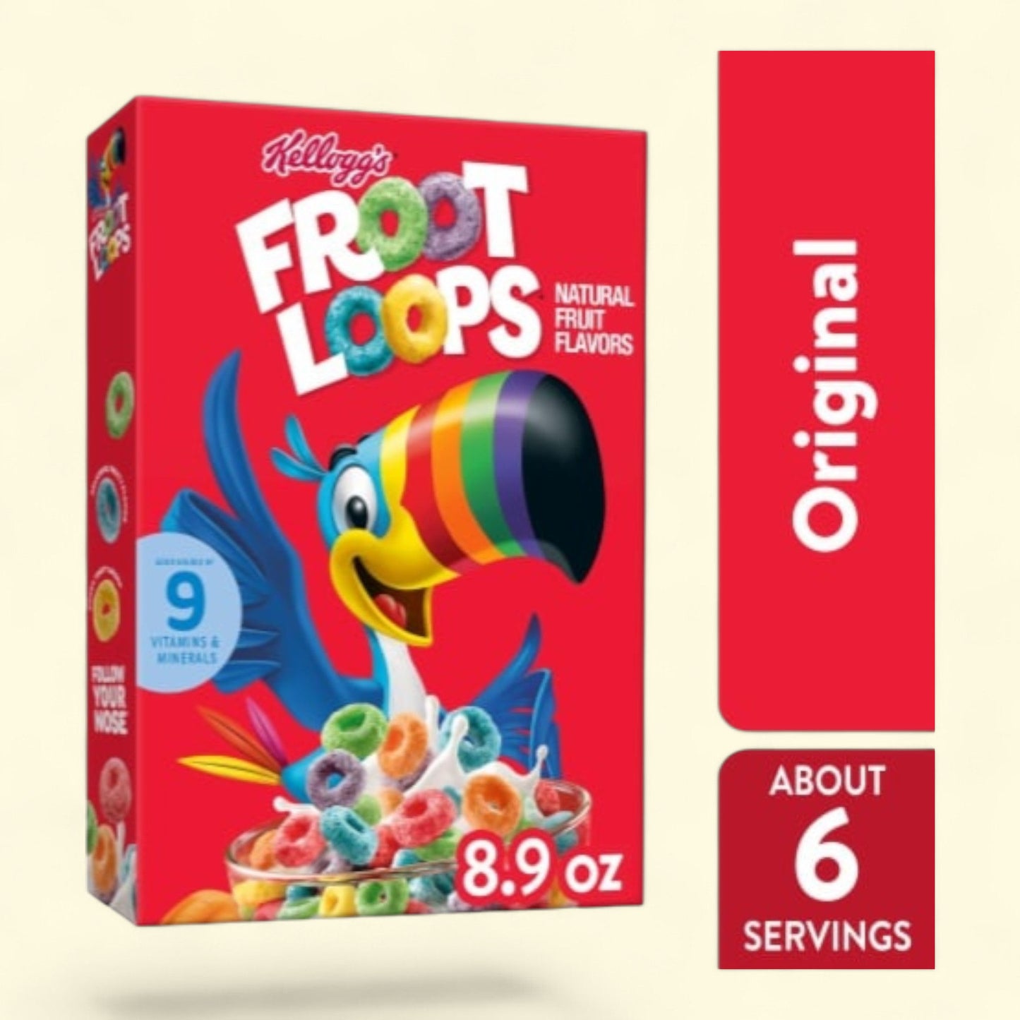 Kellogg's Froot Loops Cereal, 8.9 oz