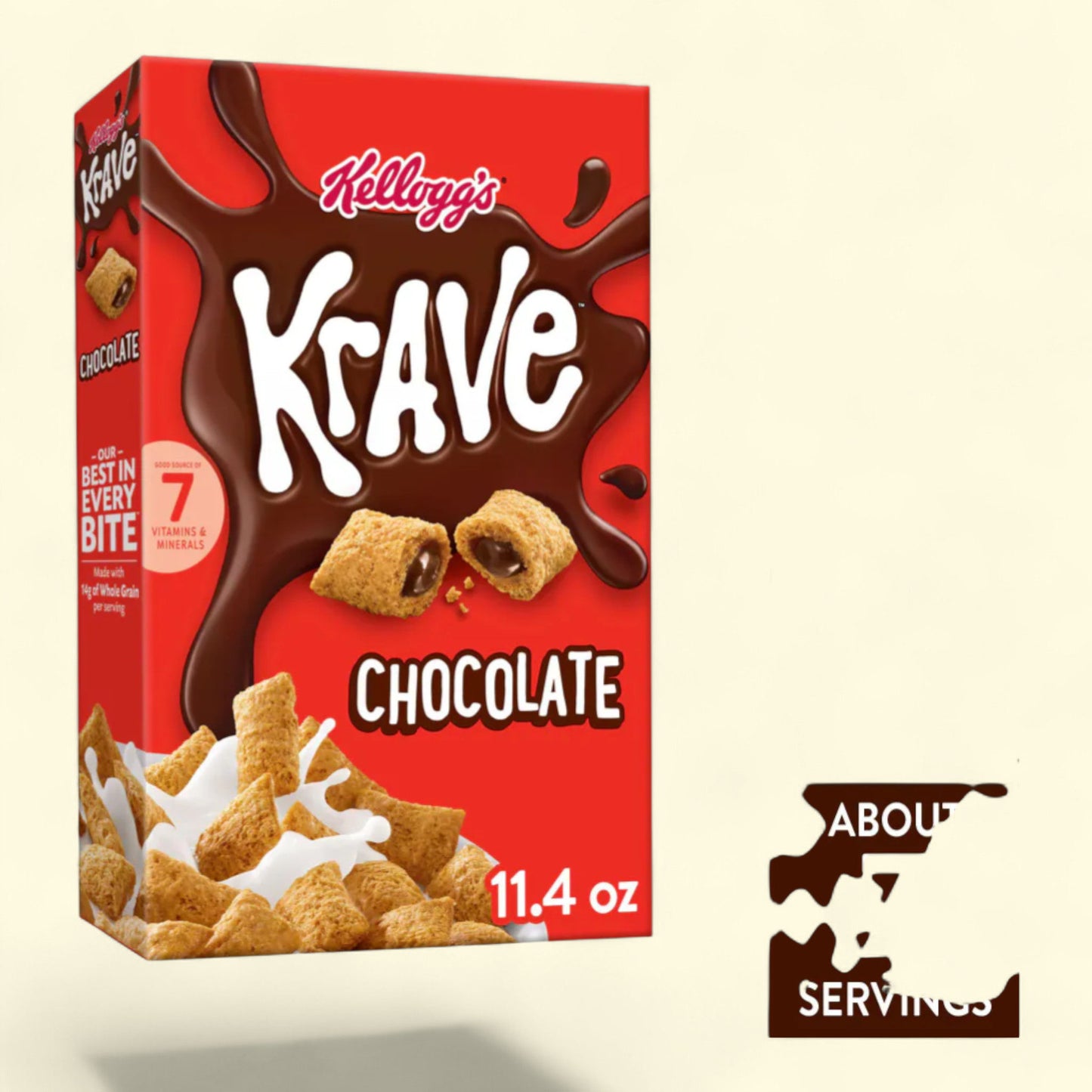 Kellogg's Krave Chocolate Cereal, 11.4 oz