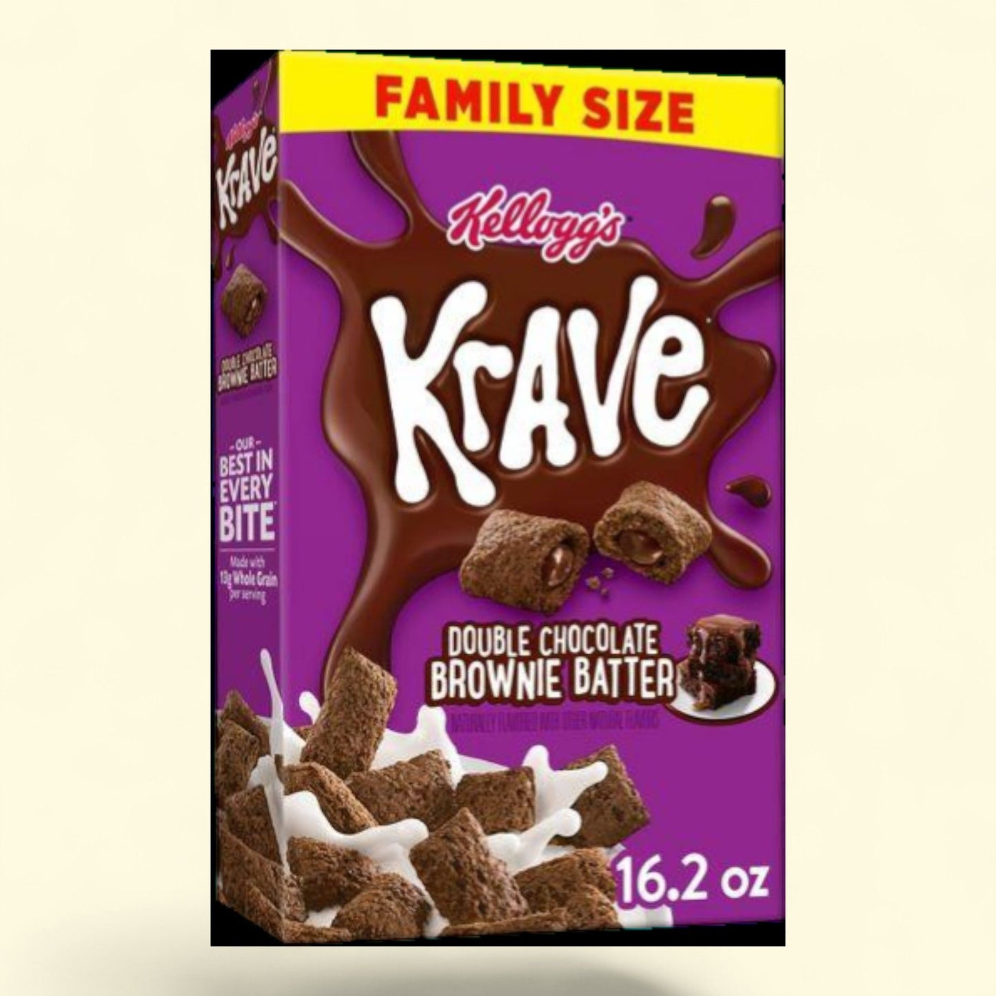 Kellogg's Krave Breakfast Cereal, Double Chocolate, 12 oz