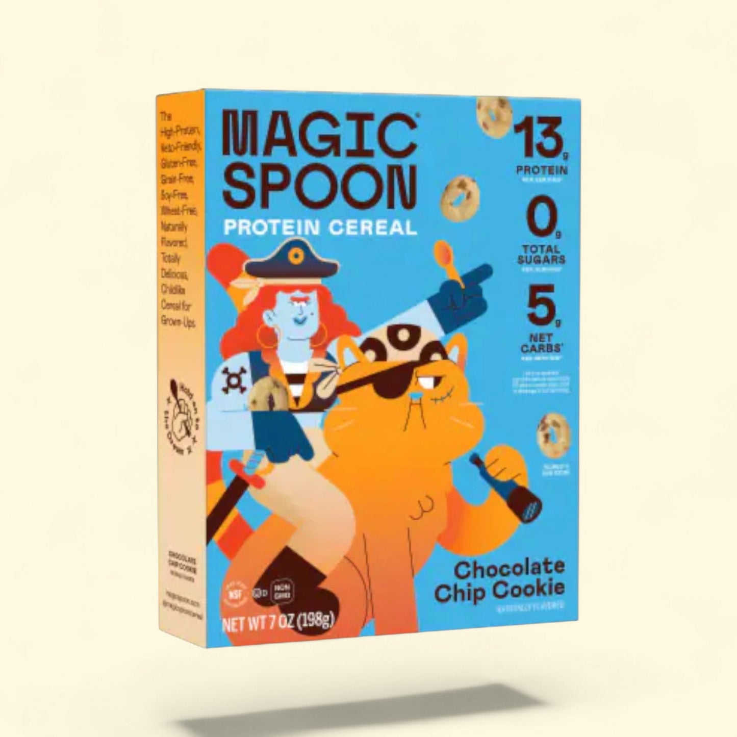 MAGIC SPOON Chocolate Chip Cookie Cereal, 7oz — authentic US product shipped worldwide by Treatspree