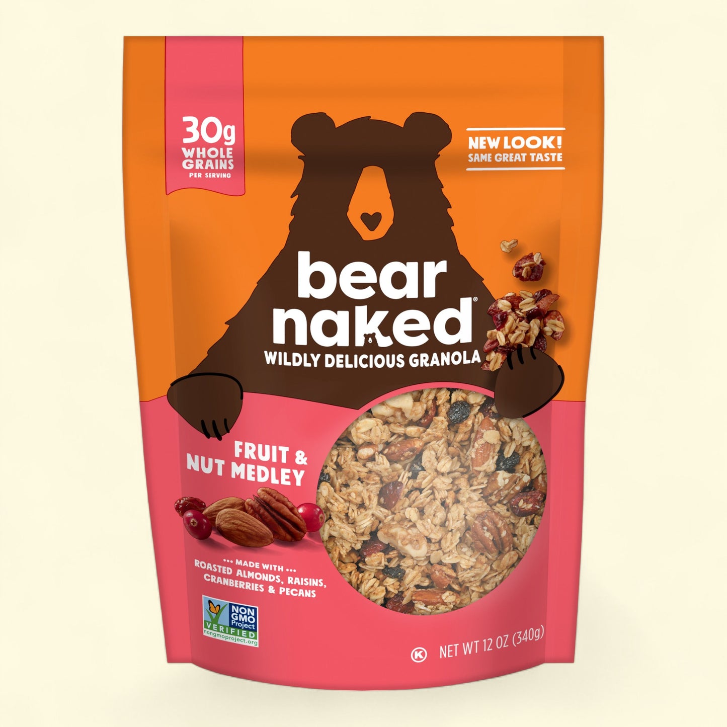 Bear Naked Granola Cereal, Fruit and Nut Medley, 12oz
