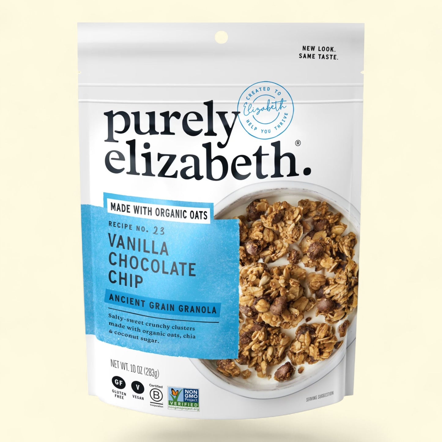 Purely Elizabeth Ancient Grain Granola, Vanilla Chocolate Chip, 10 oz