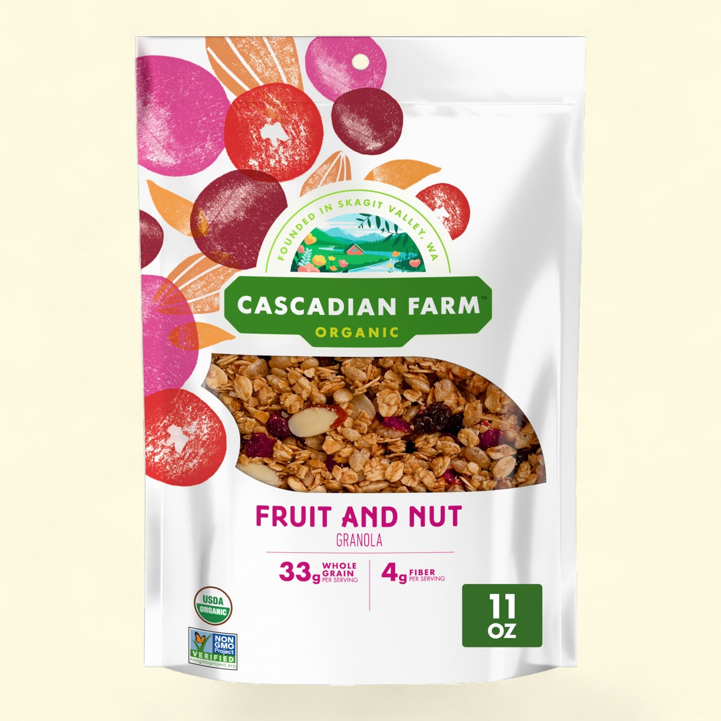 Cascadian Farm Organic Fruit and Nut Granola, 11 oz