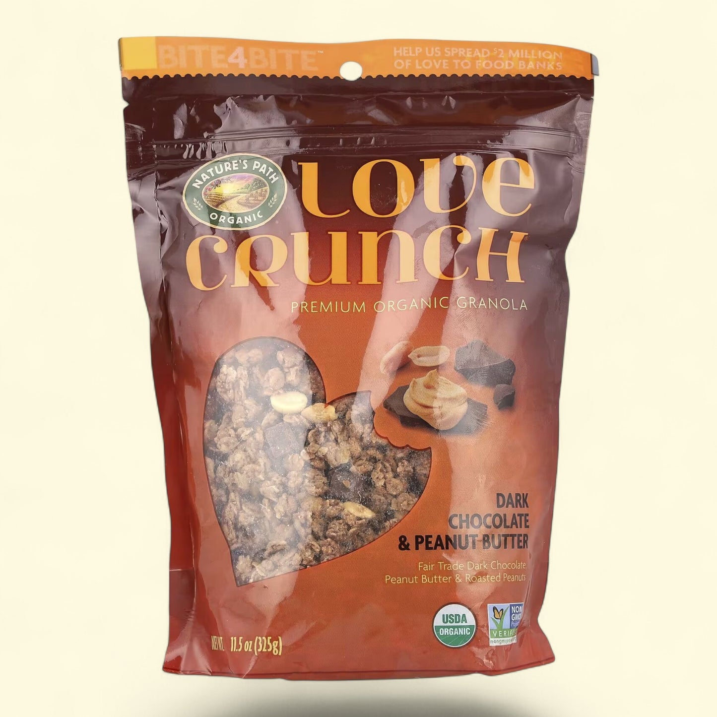 Nature's Path Love Crunch Dark Chocolate & Peanut Butter Granola, 11 oz