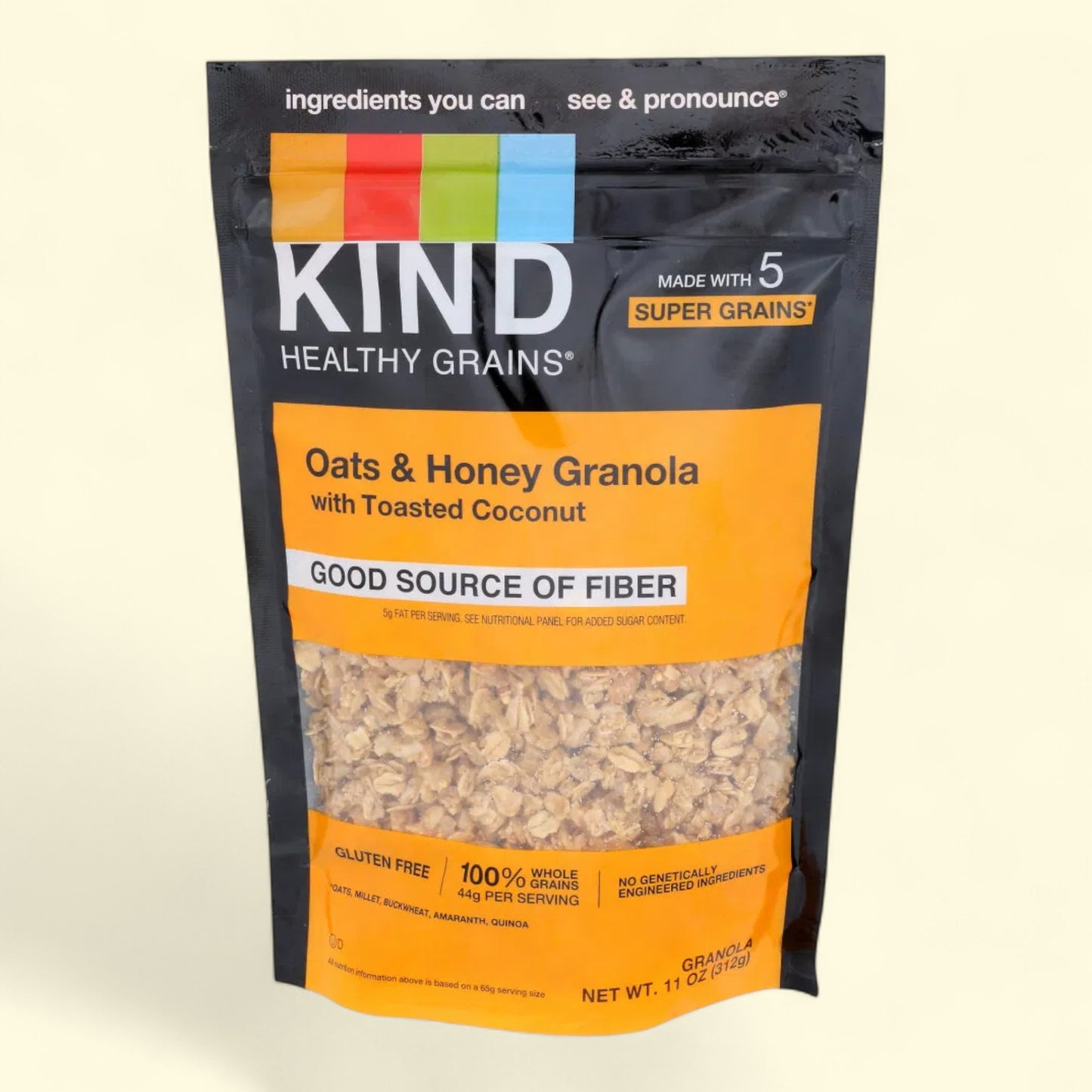 Kind Healthy Grains Oats & Honey with Toasted Coconut Granola Clusters, 11 oz.