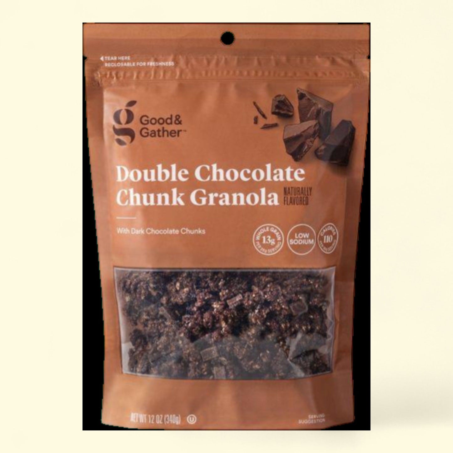 Good & Gather, Double Chocolate Chunk Granola, 12oz