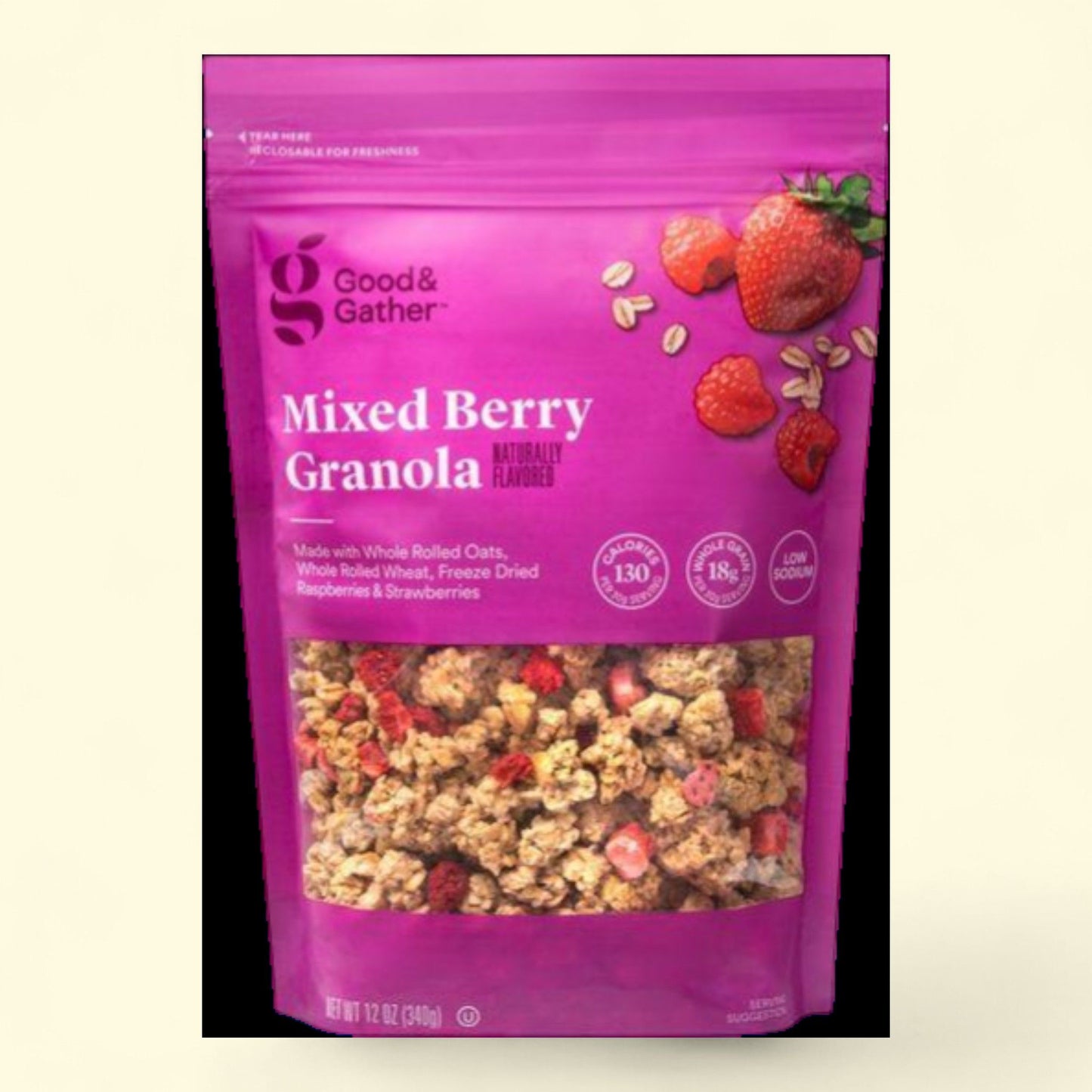 Good & Gather, Mixed Berry Granola, 12oz