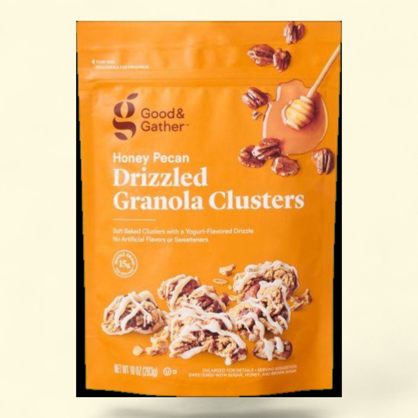 Good & Gather, Honey Pecan Drizzled Granola Clusters, 10oz