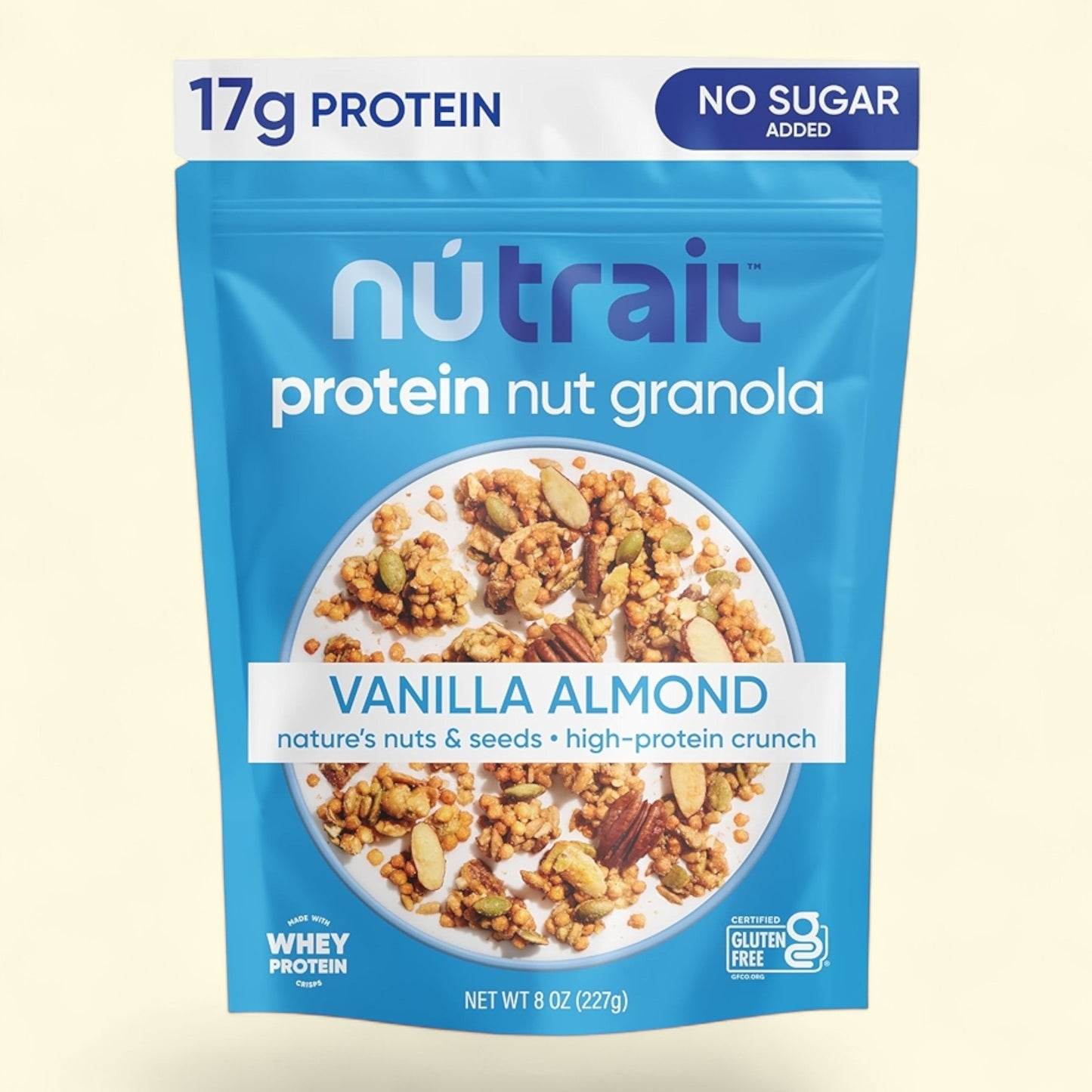 NuTrail Vanilla Almond Protein Granola, 8oz