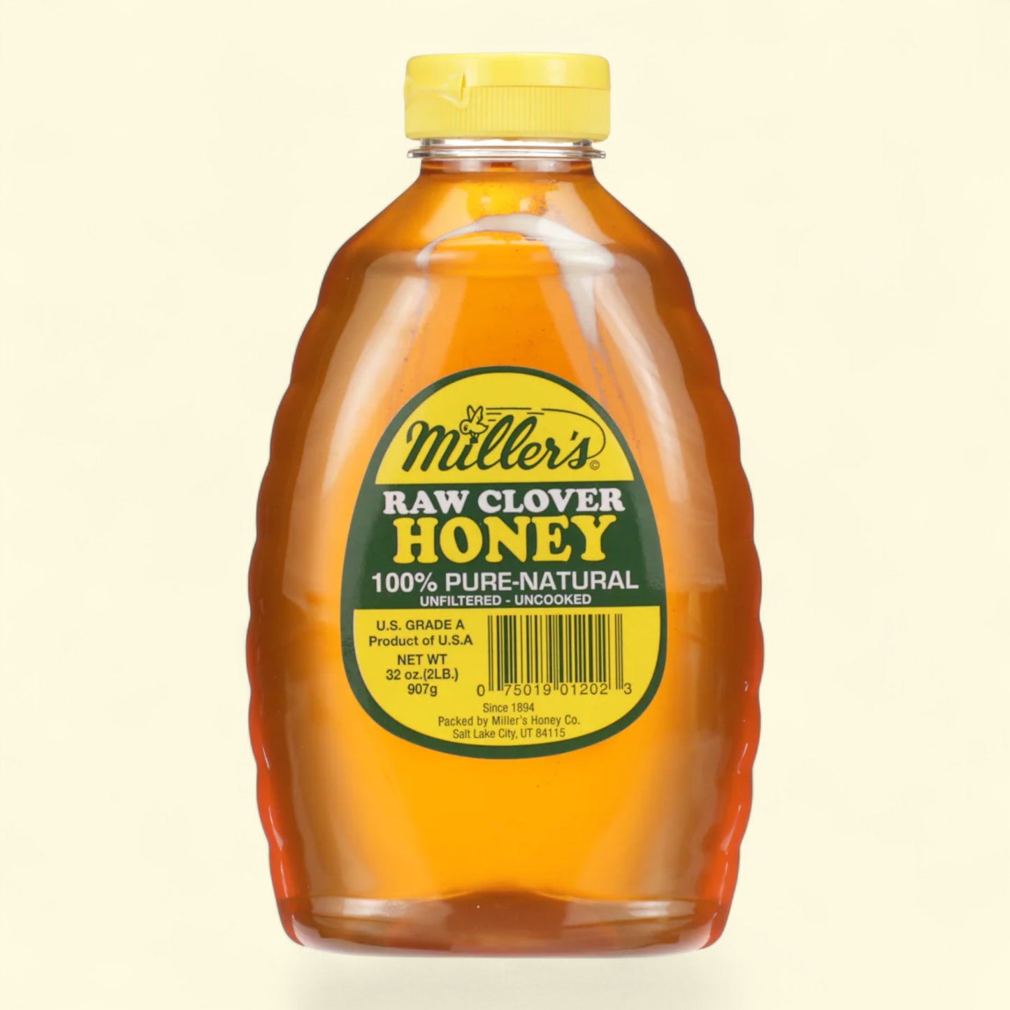 Miller Raw Clover Honey, 16 oz.