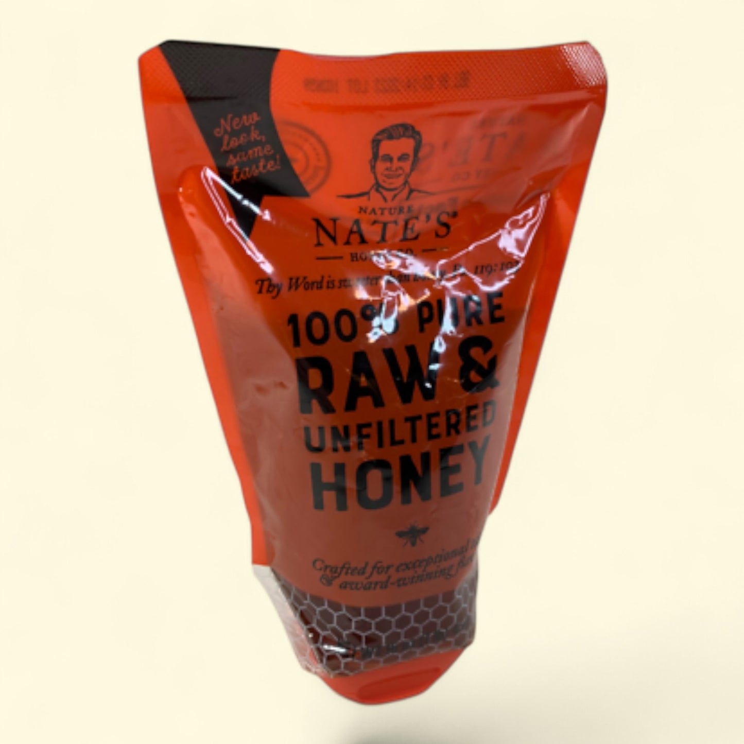 Nature Nate's Honey, 100% Pure, Raw, and Unfiltered Honey Pouch - 14 fl oz