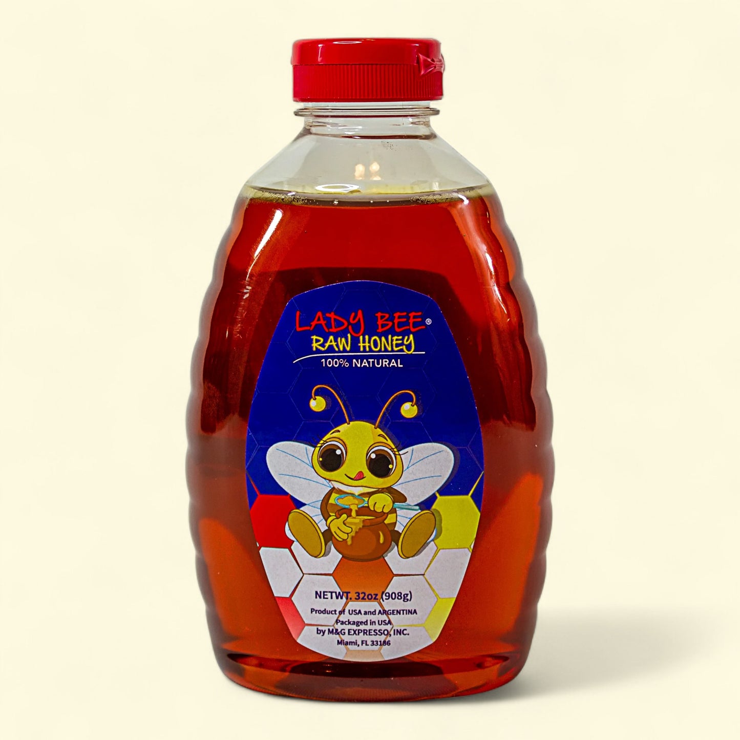 Lady Bee Natural Honey, 32 oz