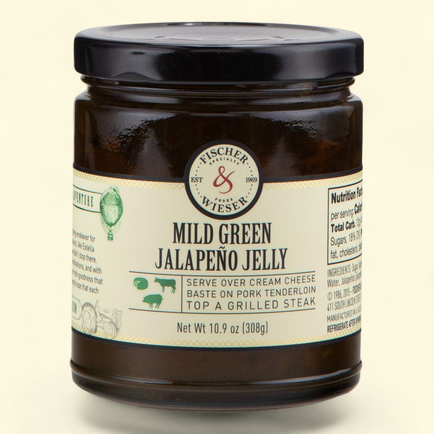 Fischer & Wieser Green Jalapeno Jelly, 10.9 oz