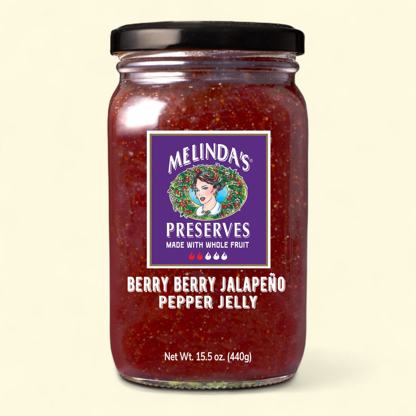 Melinda's Whole Fruit Preserves, Berry Berry Jalapeno, 15.5oz