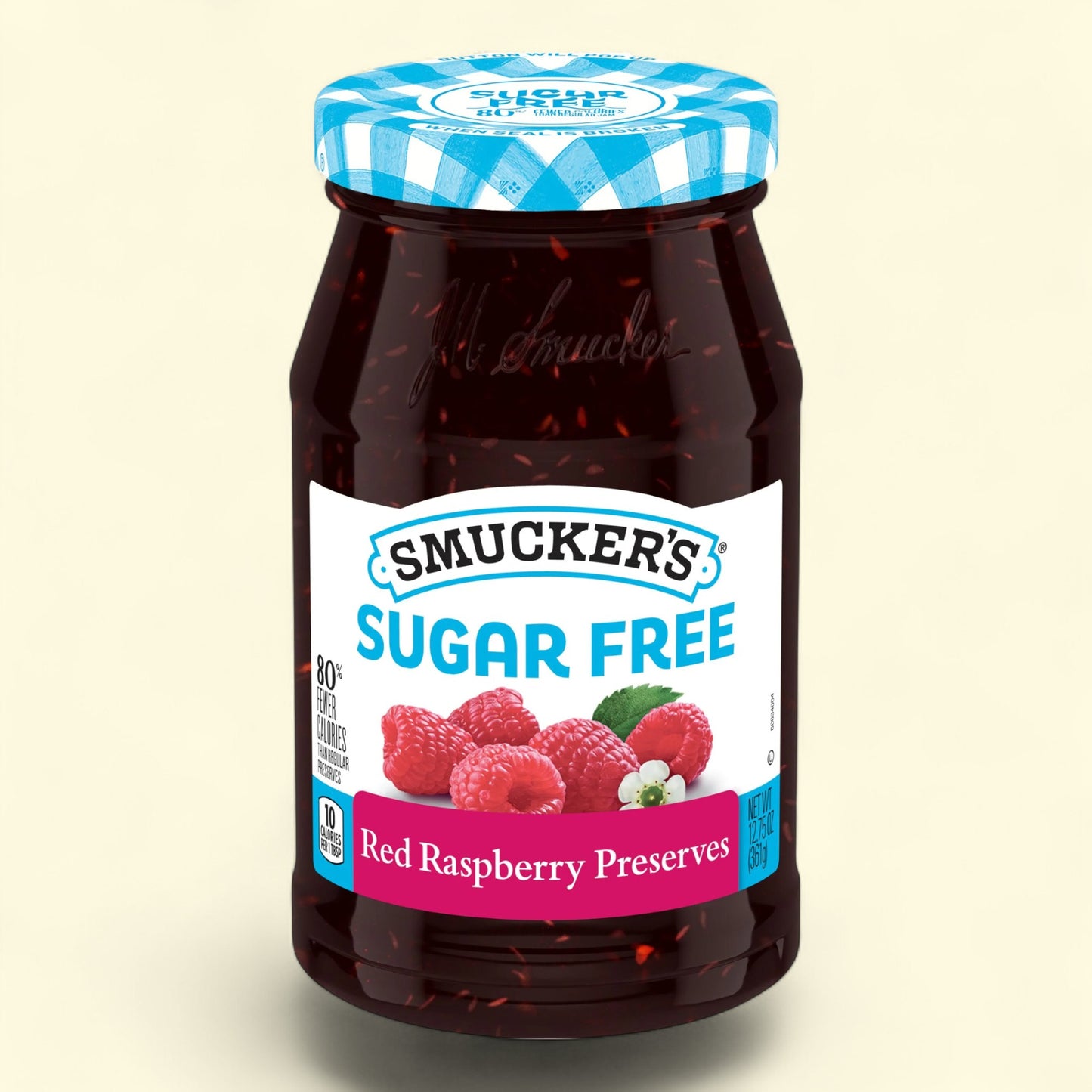 Confiture de framboises rouges Smucker's édulcorée au Splenda, 360 g