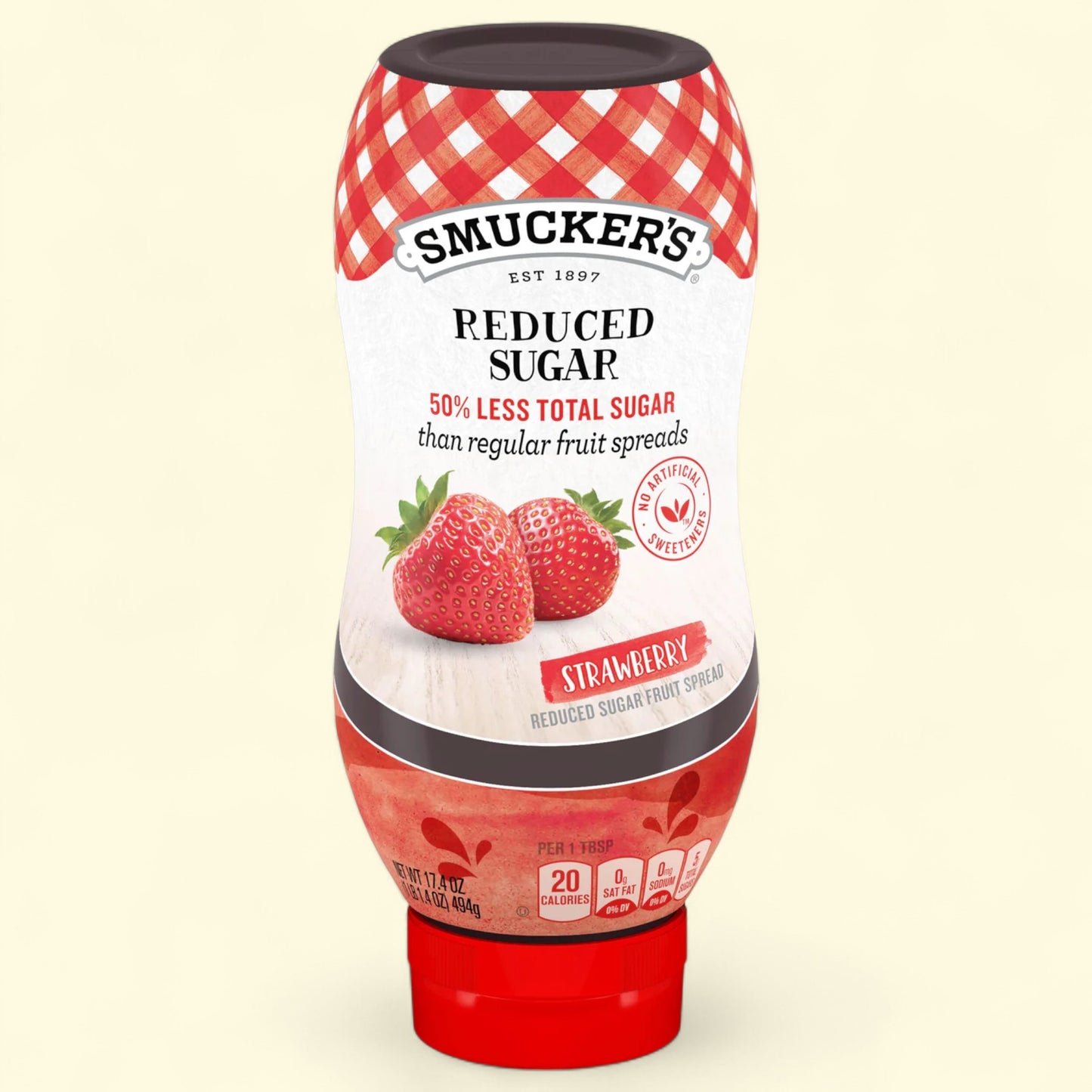 Confiture de fraises à teneur réduite en sucre Smucker's, 495 g