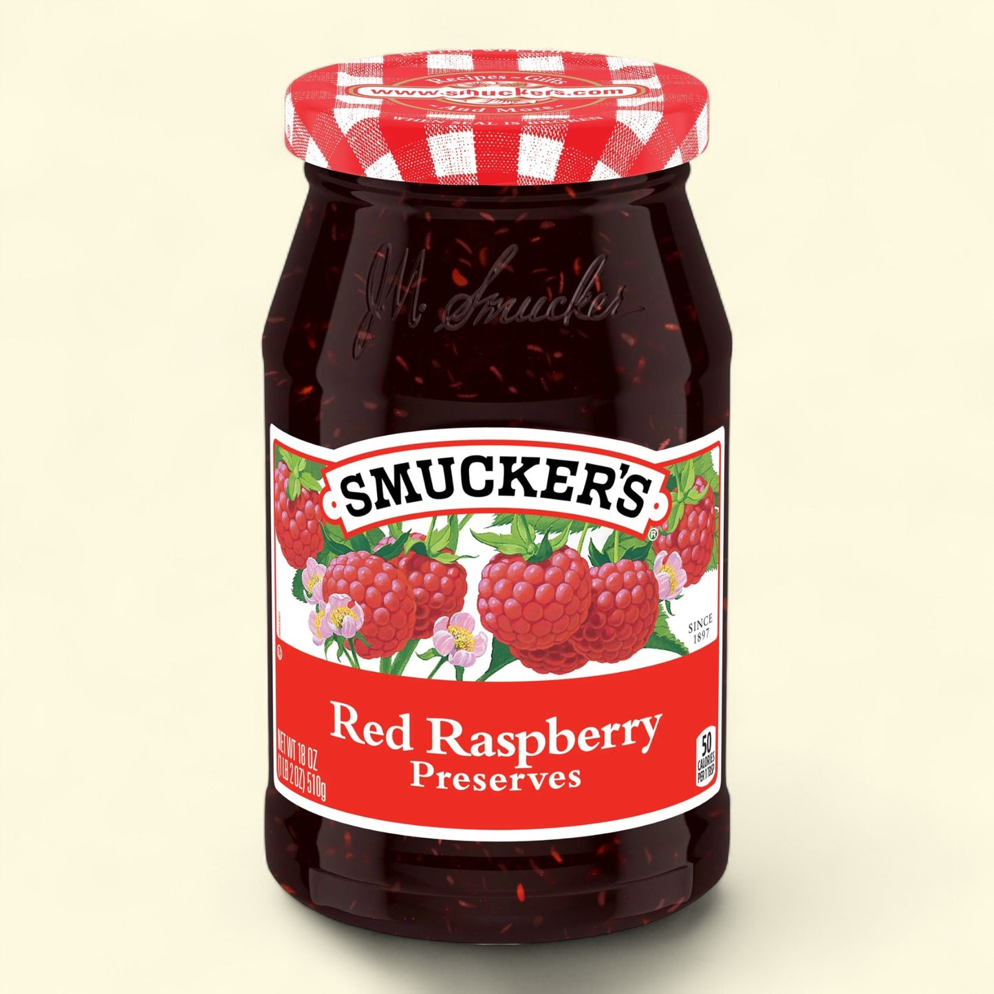 Confiture de framboises rouges sans pépins Smucker's, 510 g