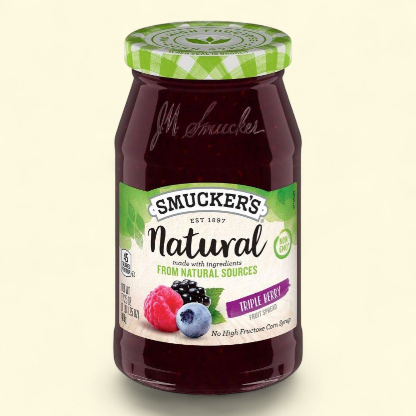 Confiture aux trois baies Smucker's Natural, 485 g