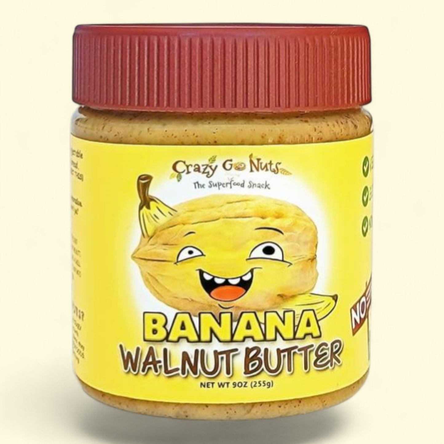 Beurre de banane et de noix Crazy Go Nuts, 255 g