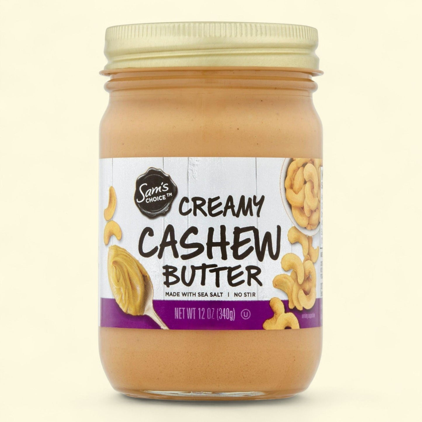 Beurre de noix de cajou crémeux Sam's Choice, 340 g