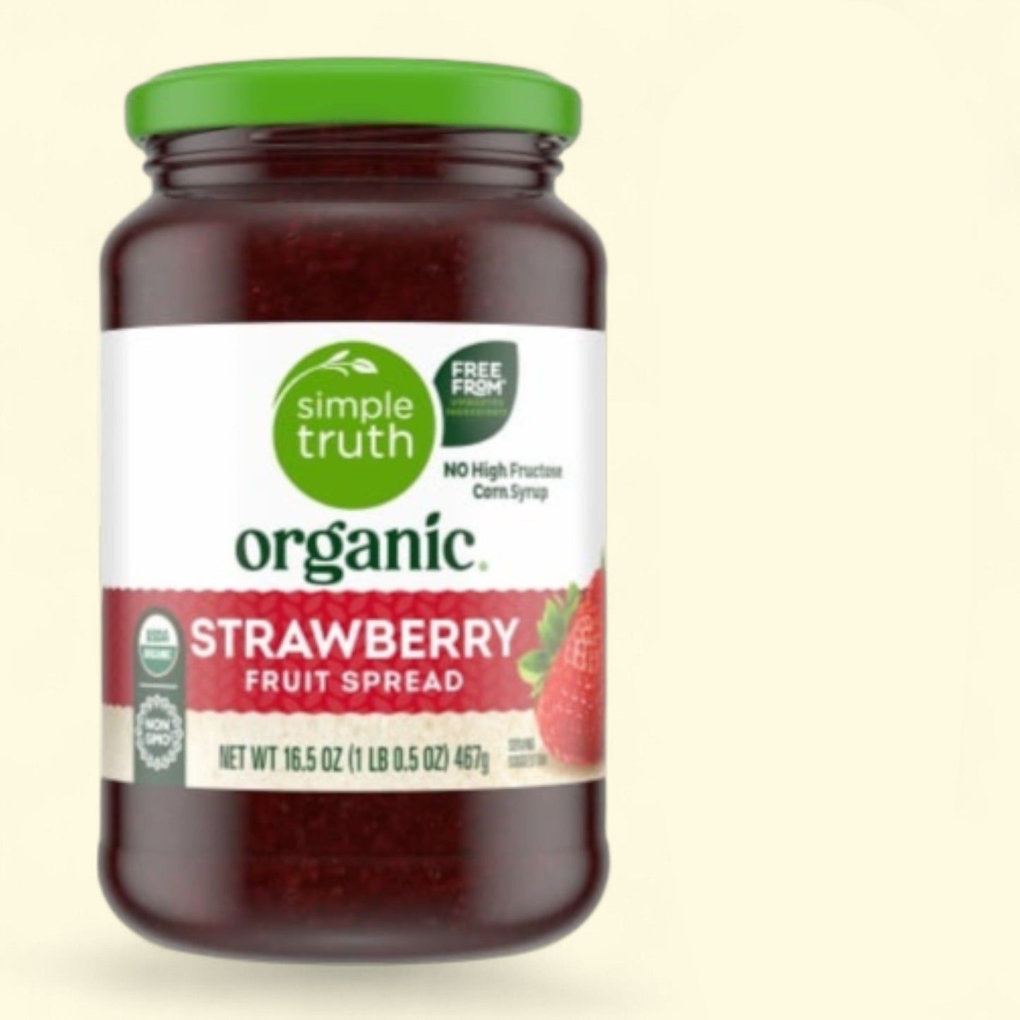 Simple Truth Organic, Strawberry Fruit Spread, 16.5oz