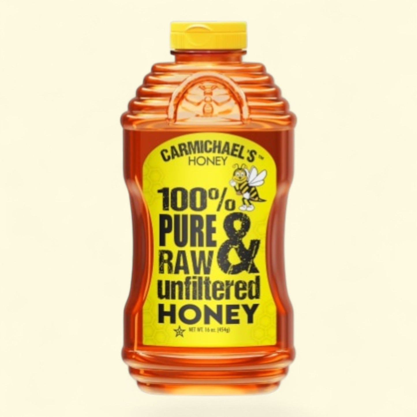 Miel Carmichael, 100 % pur et brut, 450 g