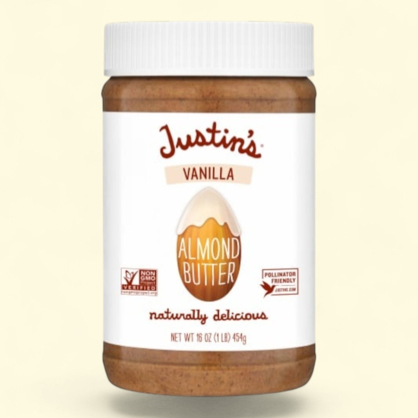 Beurre d'amande à la vanille Justin's, 450 g