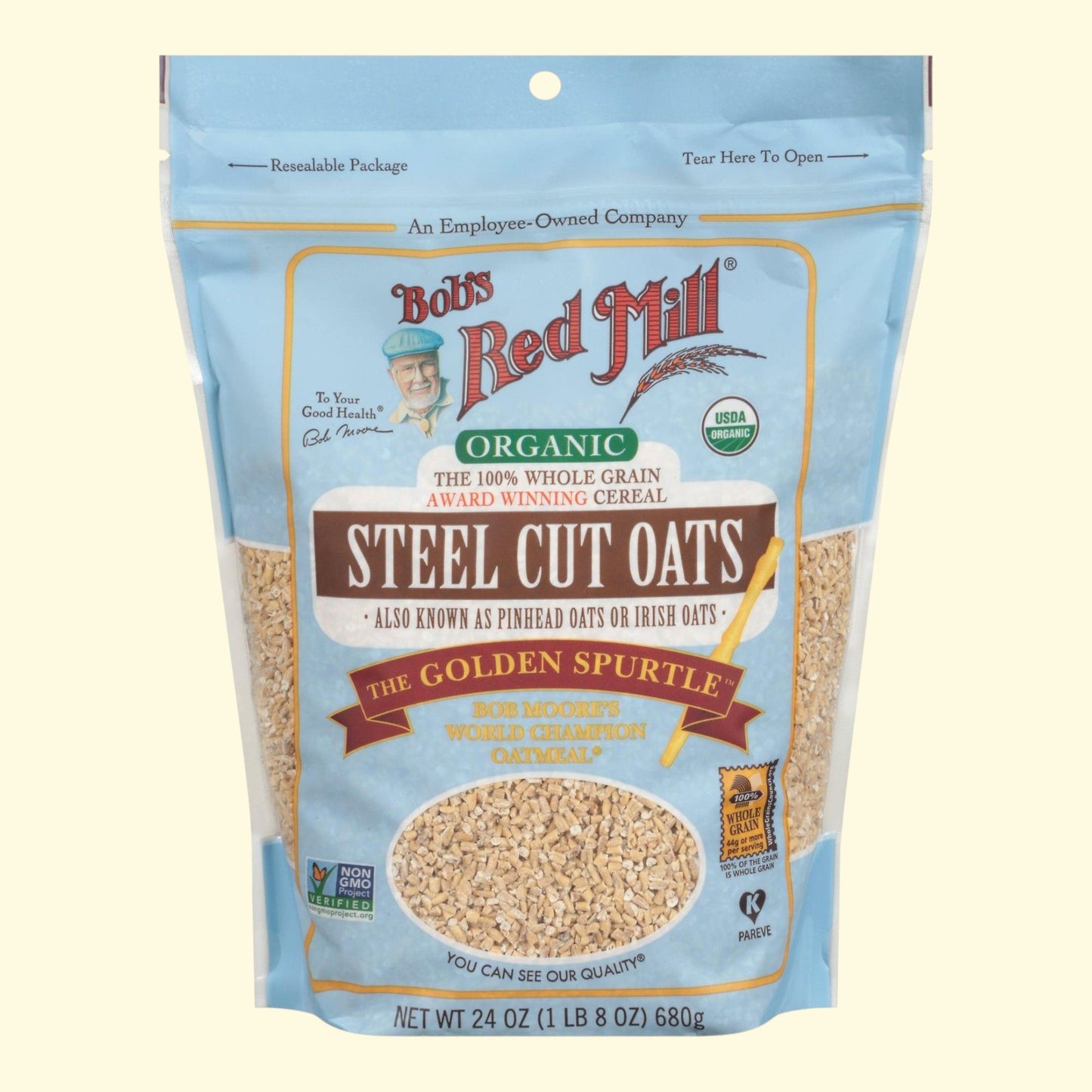 Flocons d'avoine coupés à l'ancienne bio Bob's Red Mill, 680 g