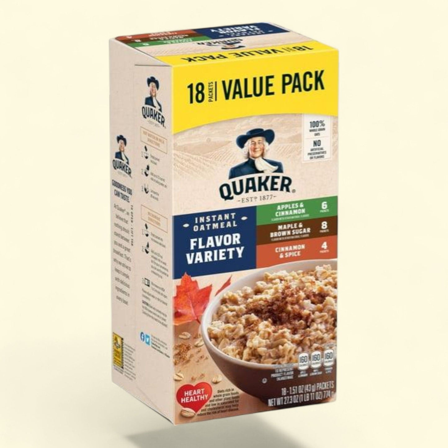 Quaker Instant Oatmeal, 18 Packets