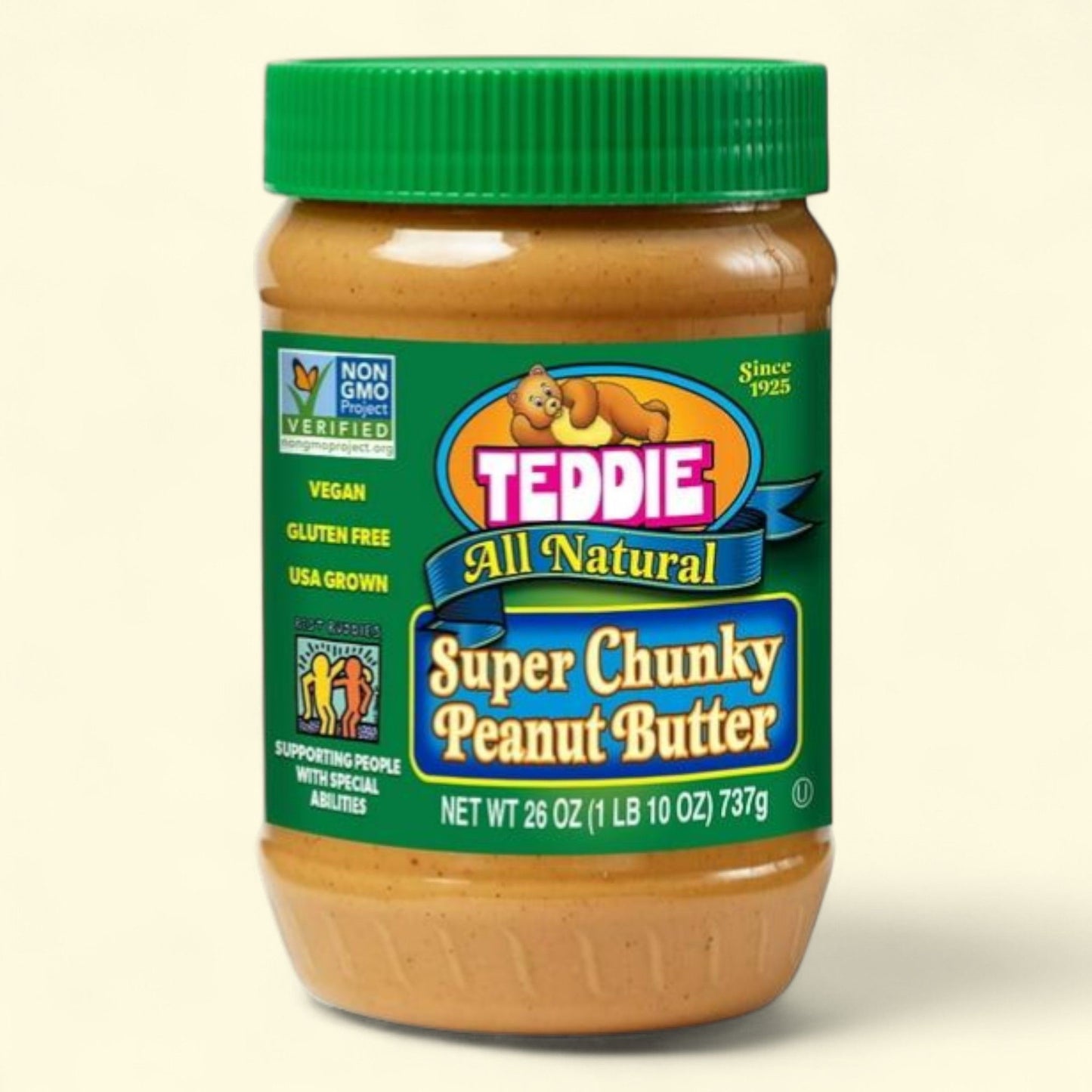 Teddie Super Chunky Peanut Butter, 26 oz