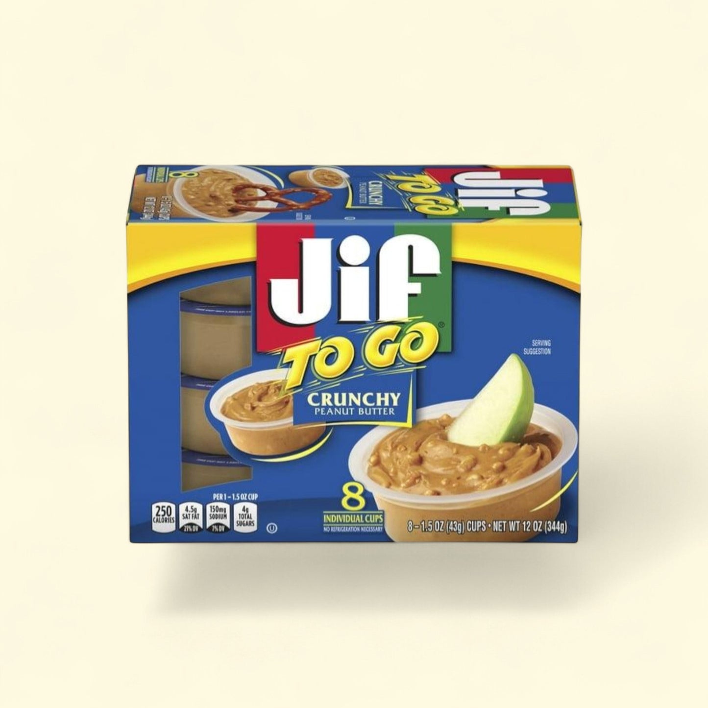 Jif Crunchy Peanut Butter, 8 Pack — authentic US product shipped worldwide by Treatspree