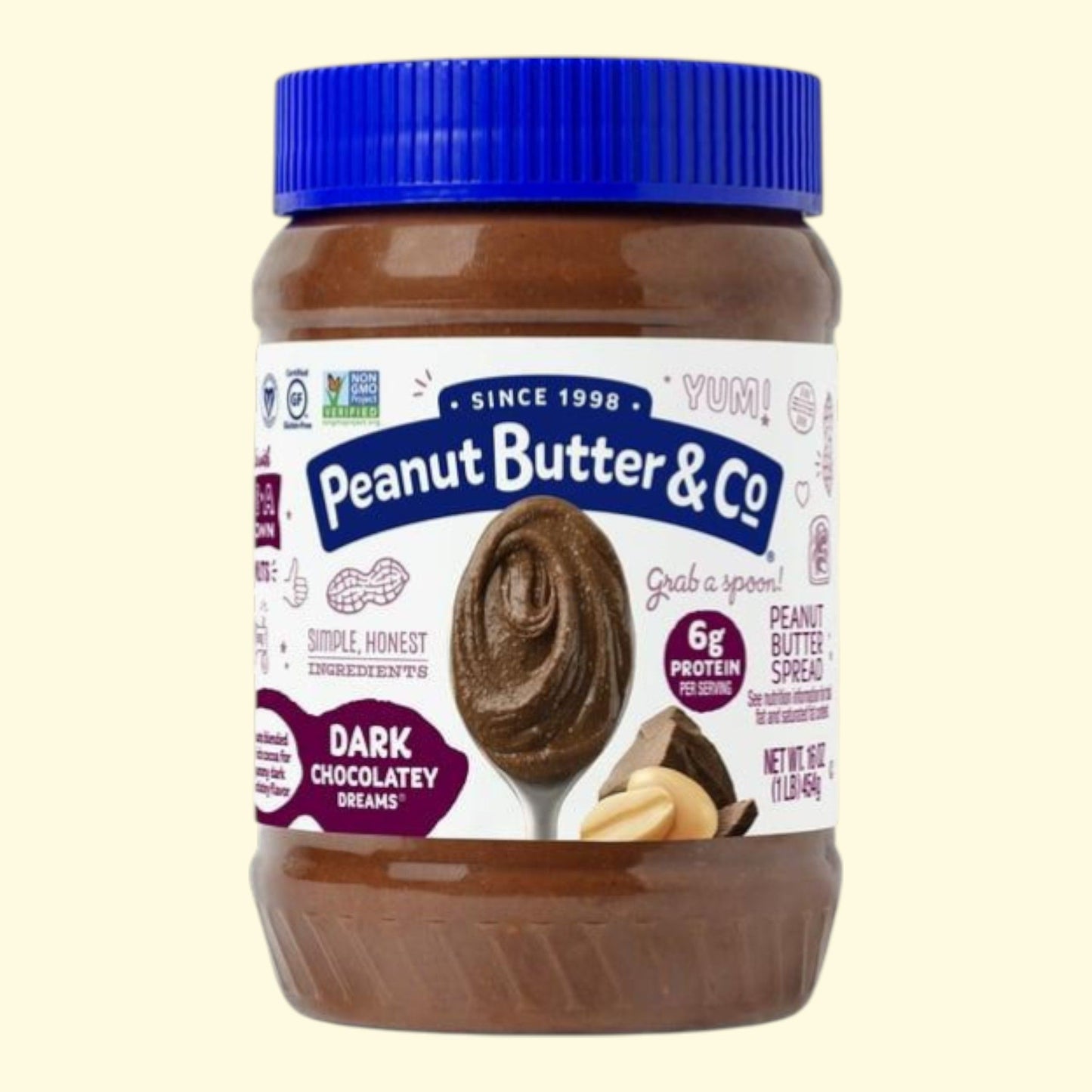 Peanut Butter & Co, Dark Chocolatey Dreams, 16 oz
