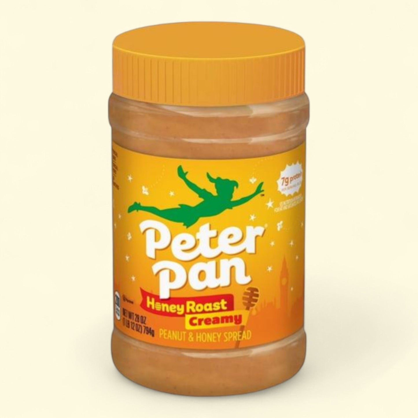 Peter Pan Creamy Honey Roasted Peanut Butter Spread, 28 oz Jar