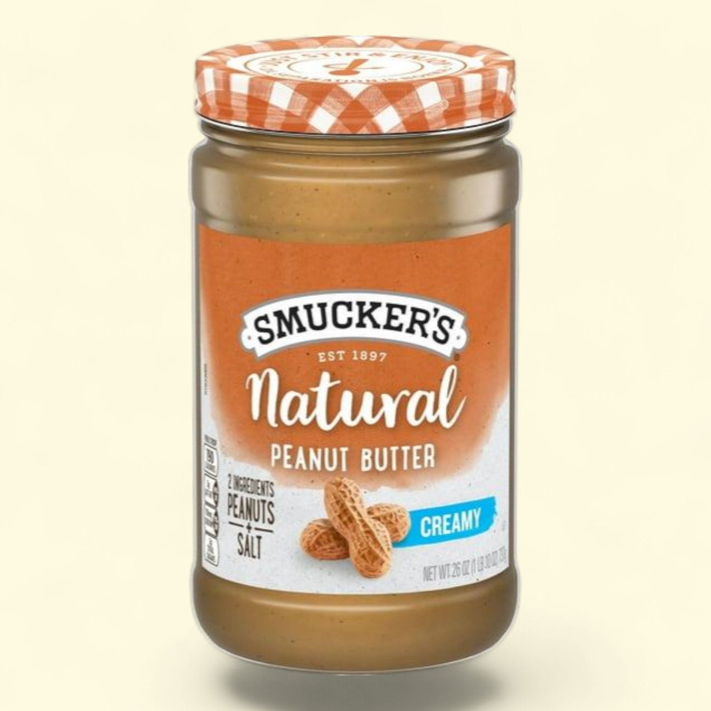 Smucker's Natural Creamy Peanut Butter, 26 Oz. Jar