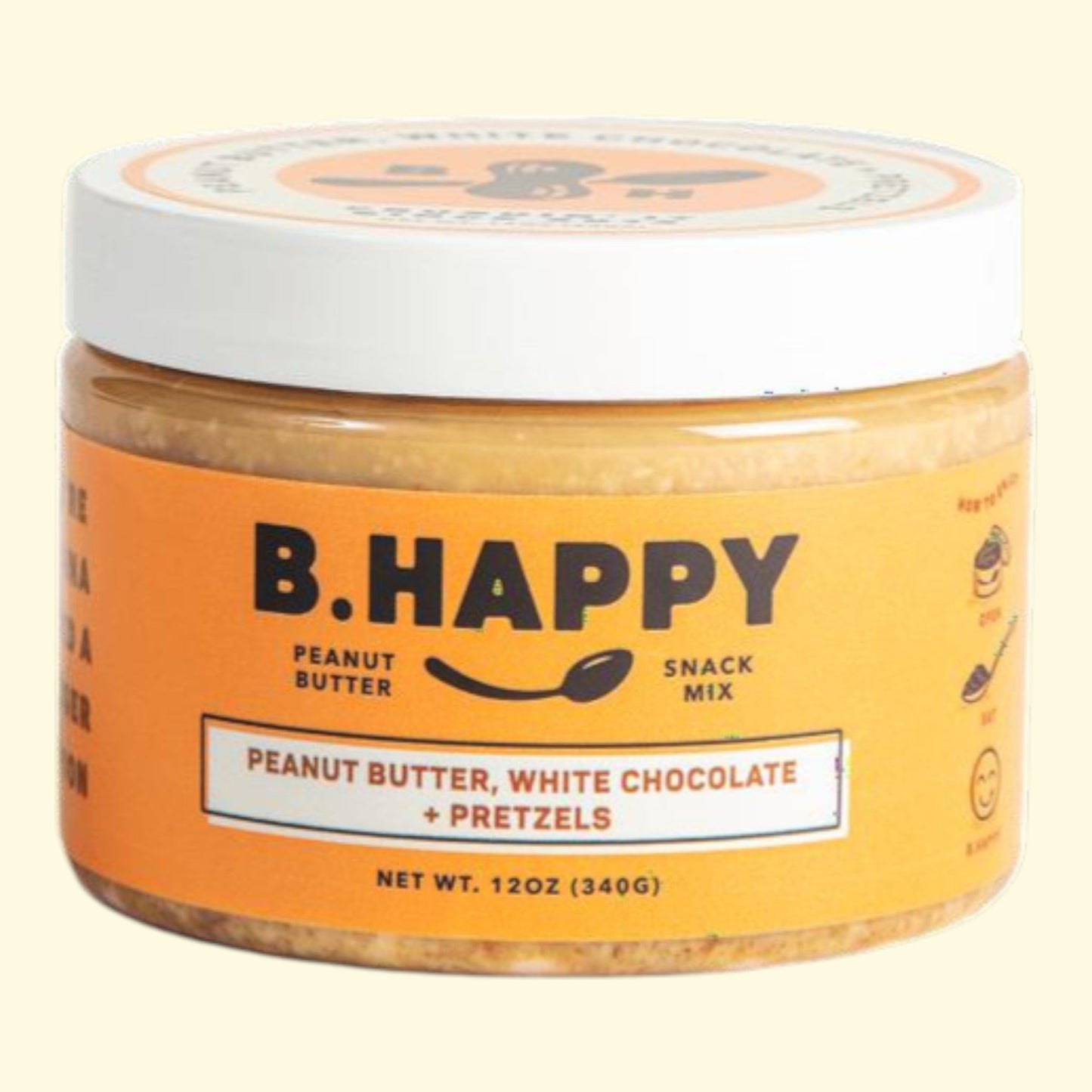 B Happy Peanut Butter, Dream Big - White Chocolate and Pretzel, 12 oz