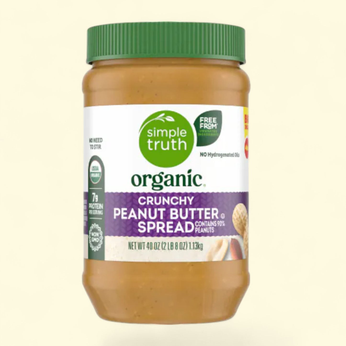 Simple Truth Organic, Peanut Butter Crunchy, 40 oz