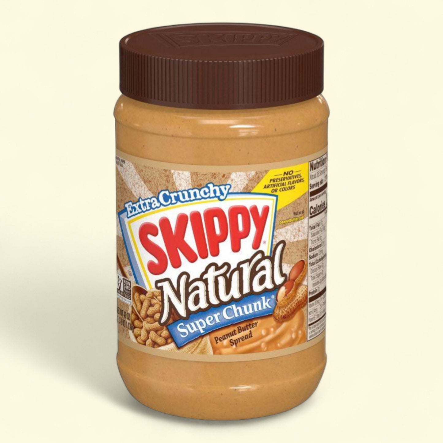 Skippy Natural Chunky Peanut Butter, 40oz