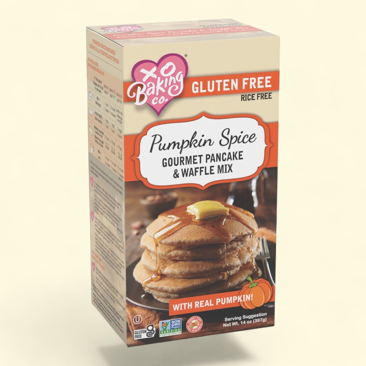 XO Baking Co. Pumpkin Spice Pancake & Waffle Mix, 14oz