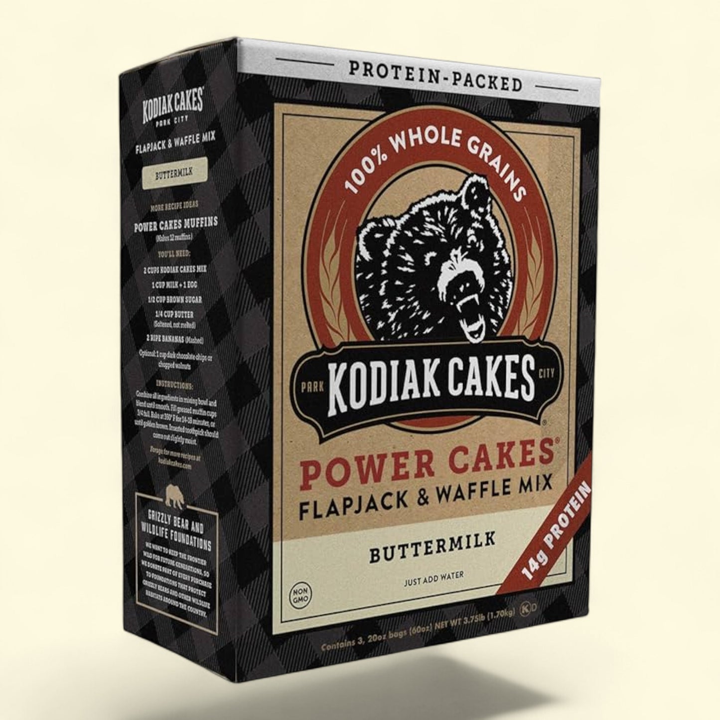 Kodiak Power Cakes Buttermilk Protein Flapjack and Waffle Mix, 20 oz