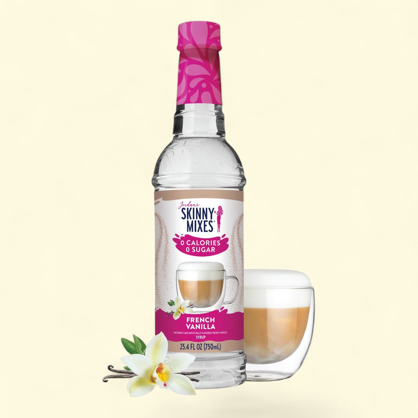 Jordan's Skinny Mixes French Vanilla Coffee Flavoring Syrup, 12.7 fl oz