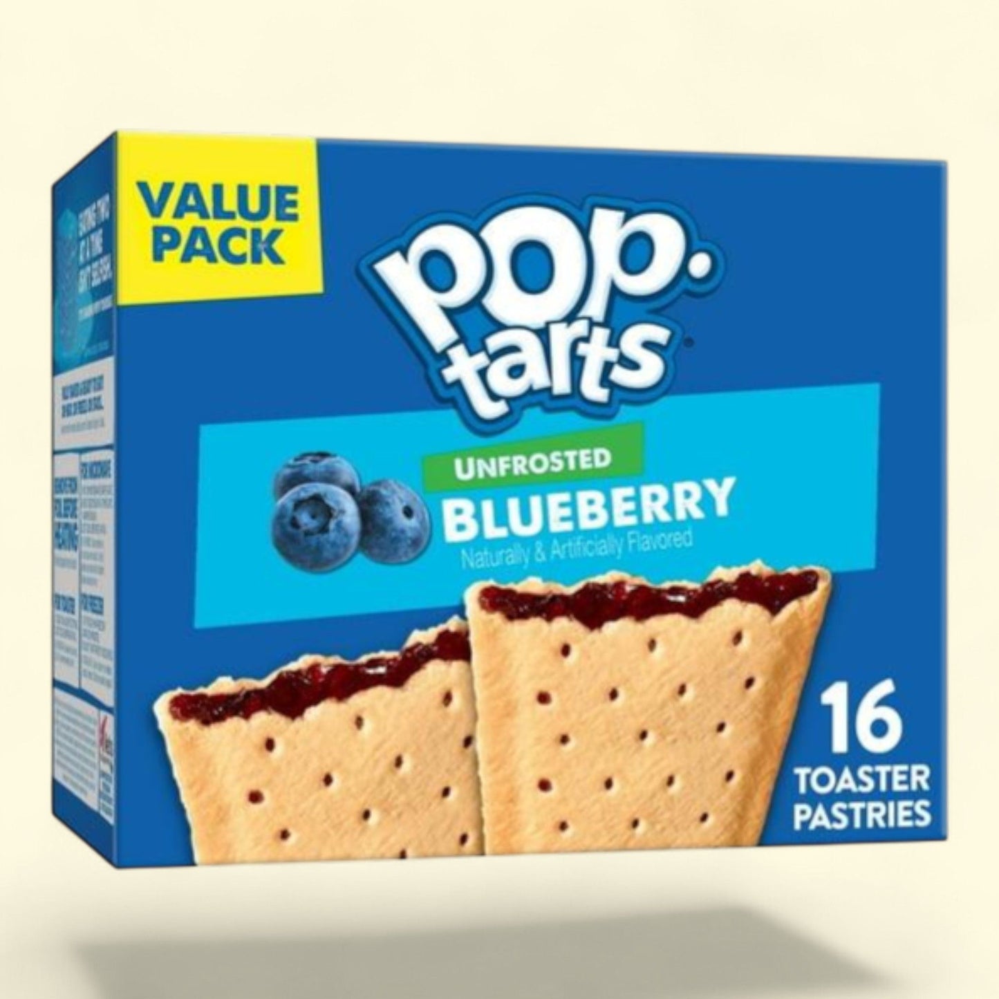 Pop-Tarts Unfrosted Blueberry Toaster Pastries, 27 oz (16 Count)