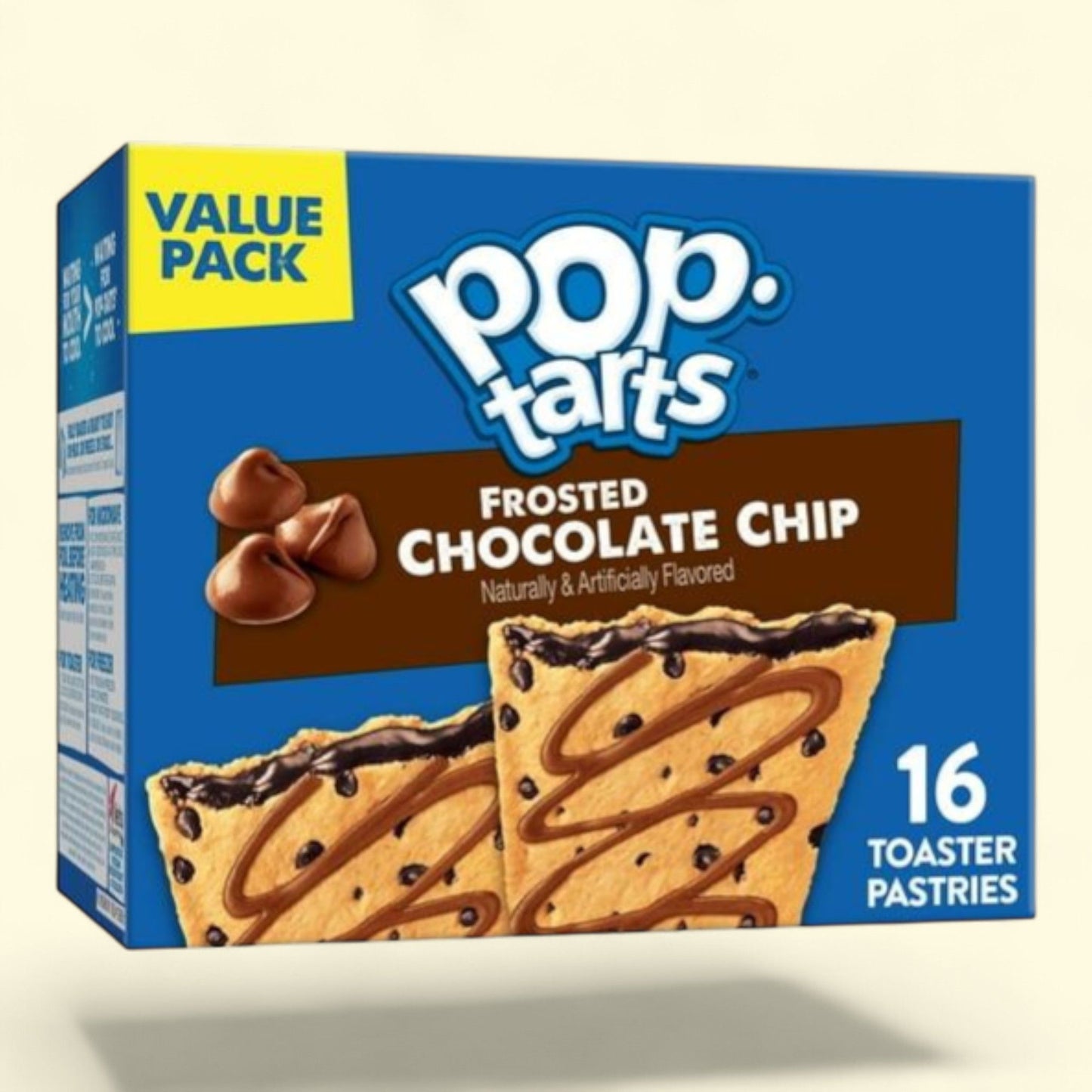 Pop-Tarts Chocolate Chip Drizzle Toaster Pastries, 27 oz (16 Count)